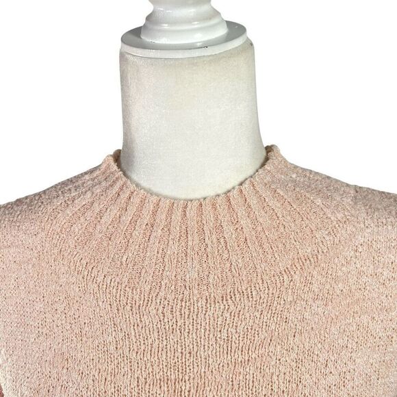 Lanvin Collection Luxury Silk Blend Short Sleeve Boucle Knit Sweater Small 6-8 P - Picture 2 of 13
